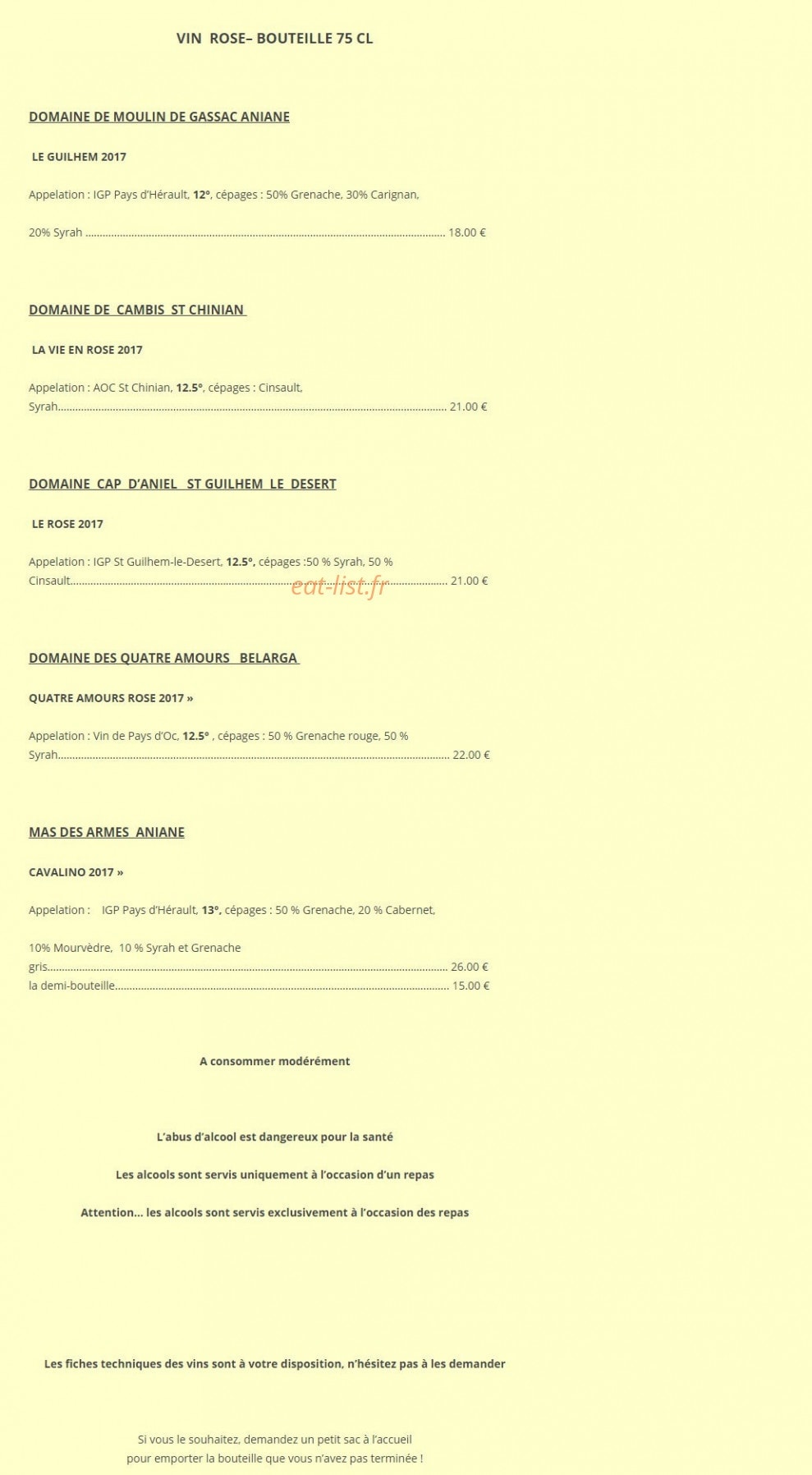 La Famourette — carte page 7