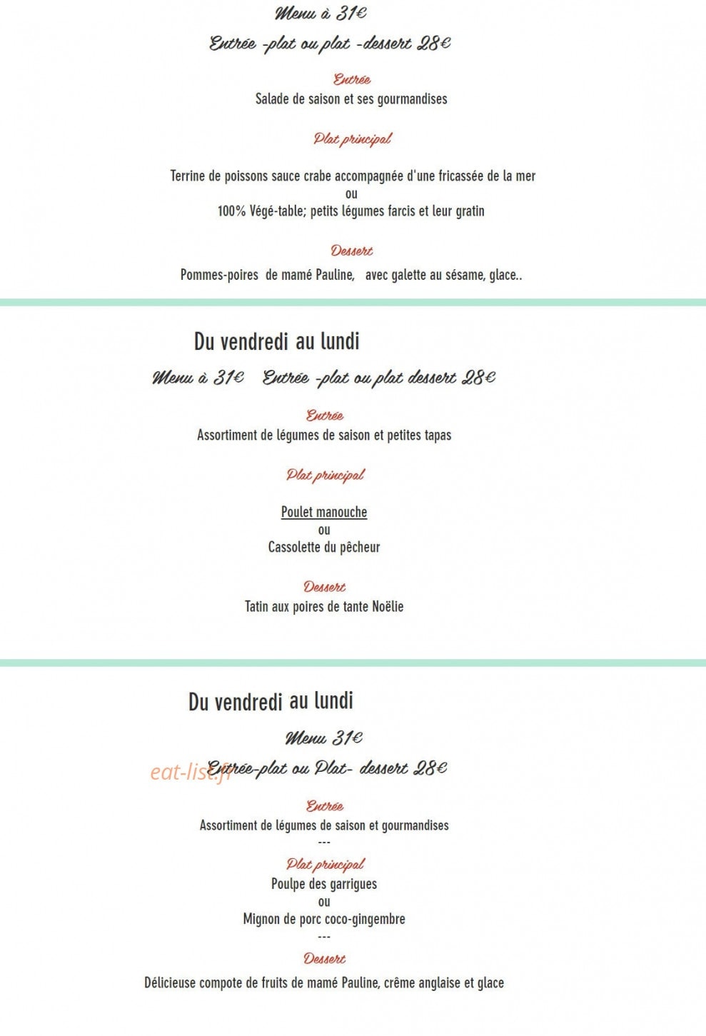 La garrigueta — carte page 1