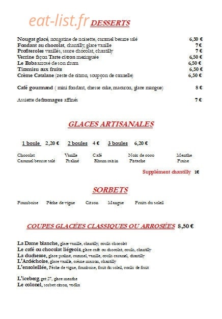 La terrasse — carte page 3