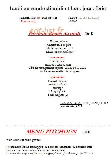 La terrasse — carte page 1