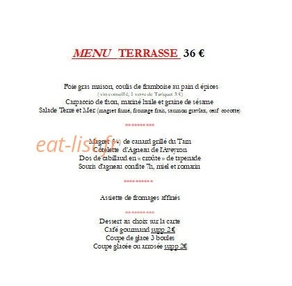 La terrasse — carte page 2