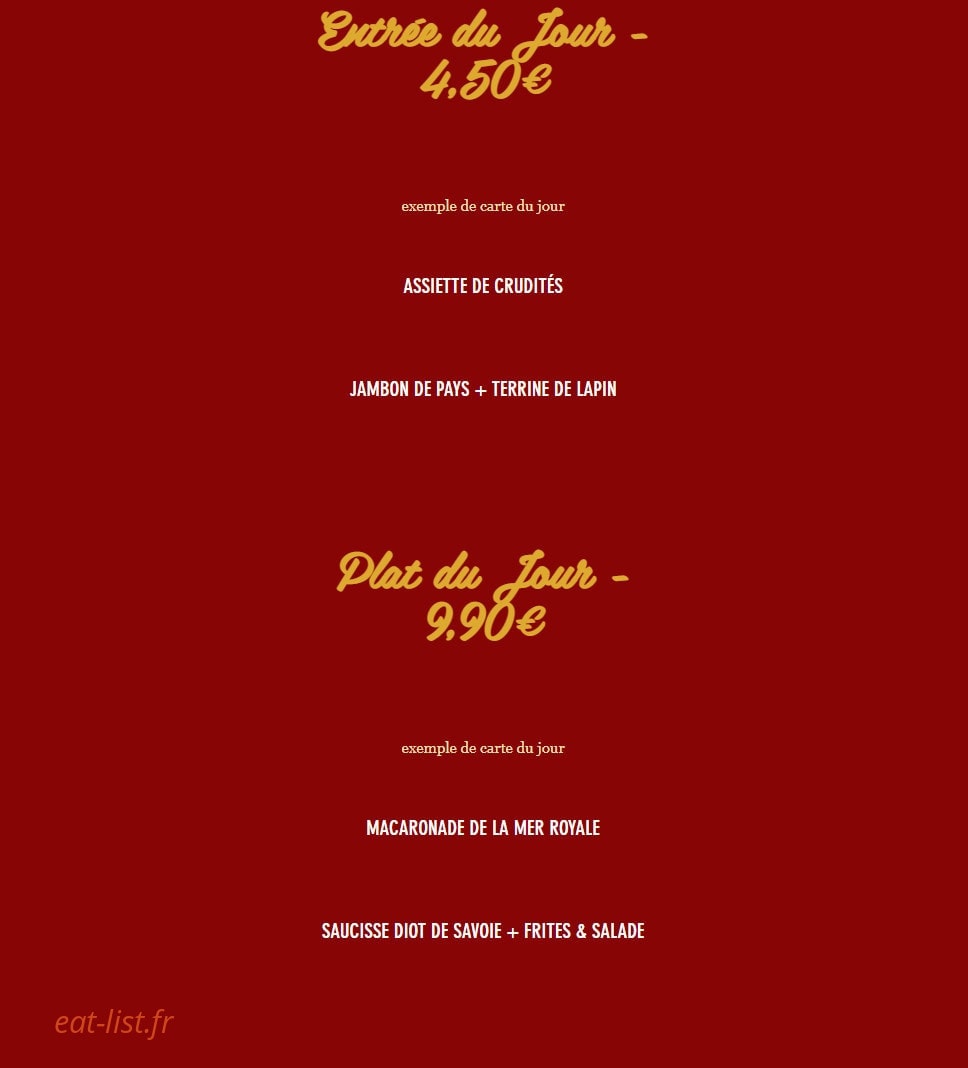 L'Ane Gourmand — carte page 2