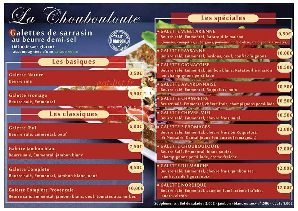La Choubouloute — carte page 2