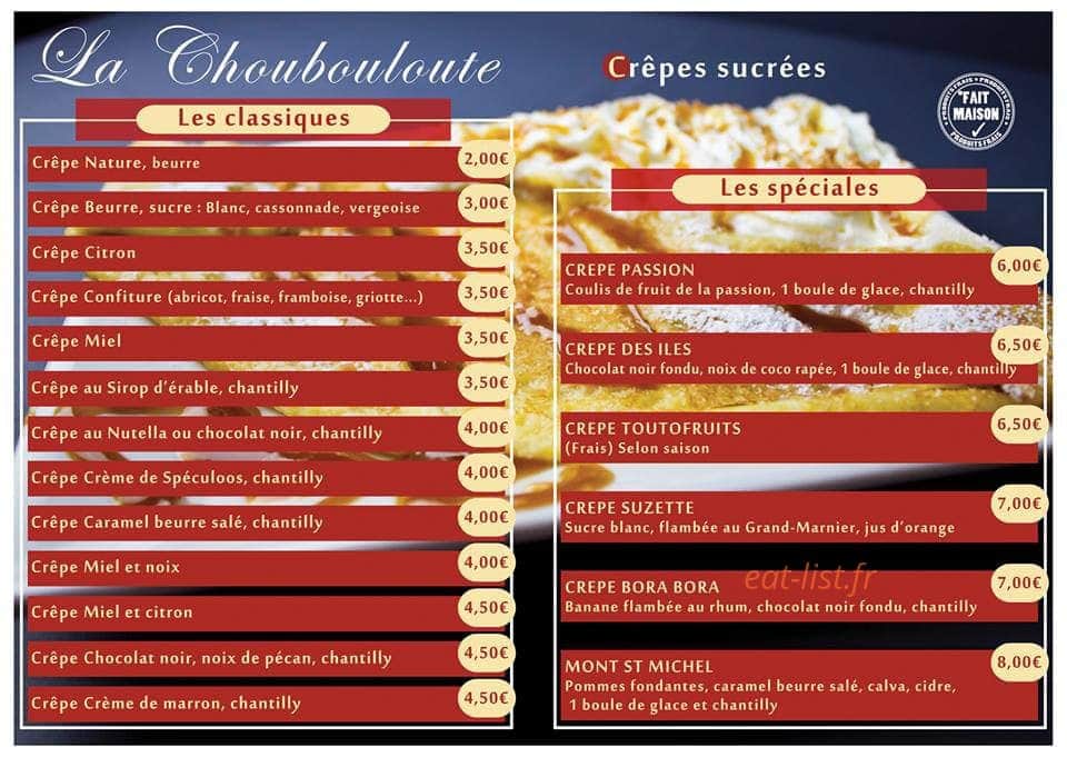 La Choubouloute — carte page 1