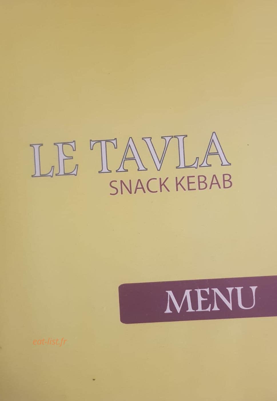 Le Tavla — carte page 1