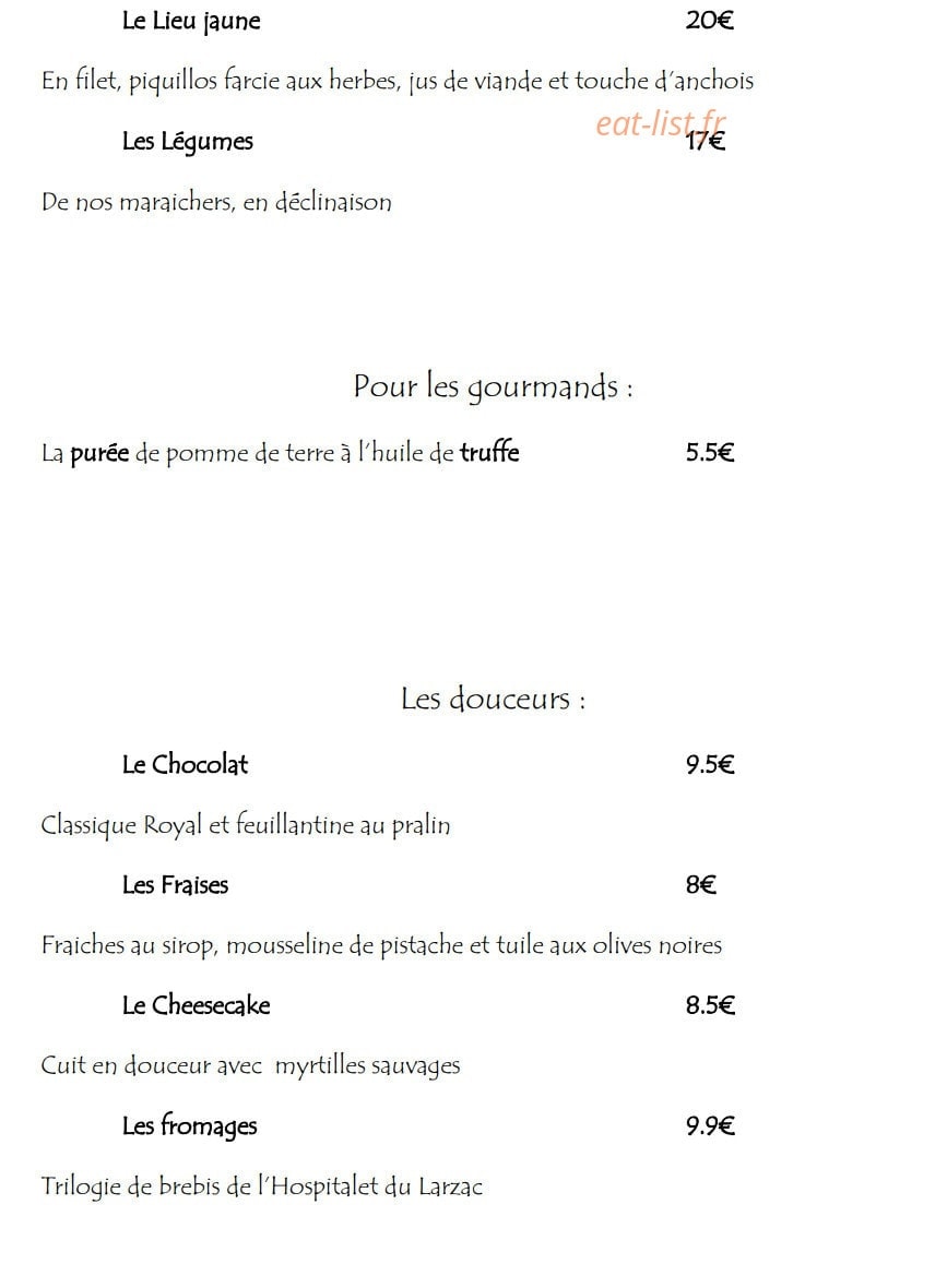 La terrasse du mimosa — carte page 3