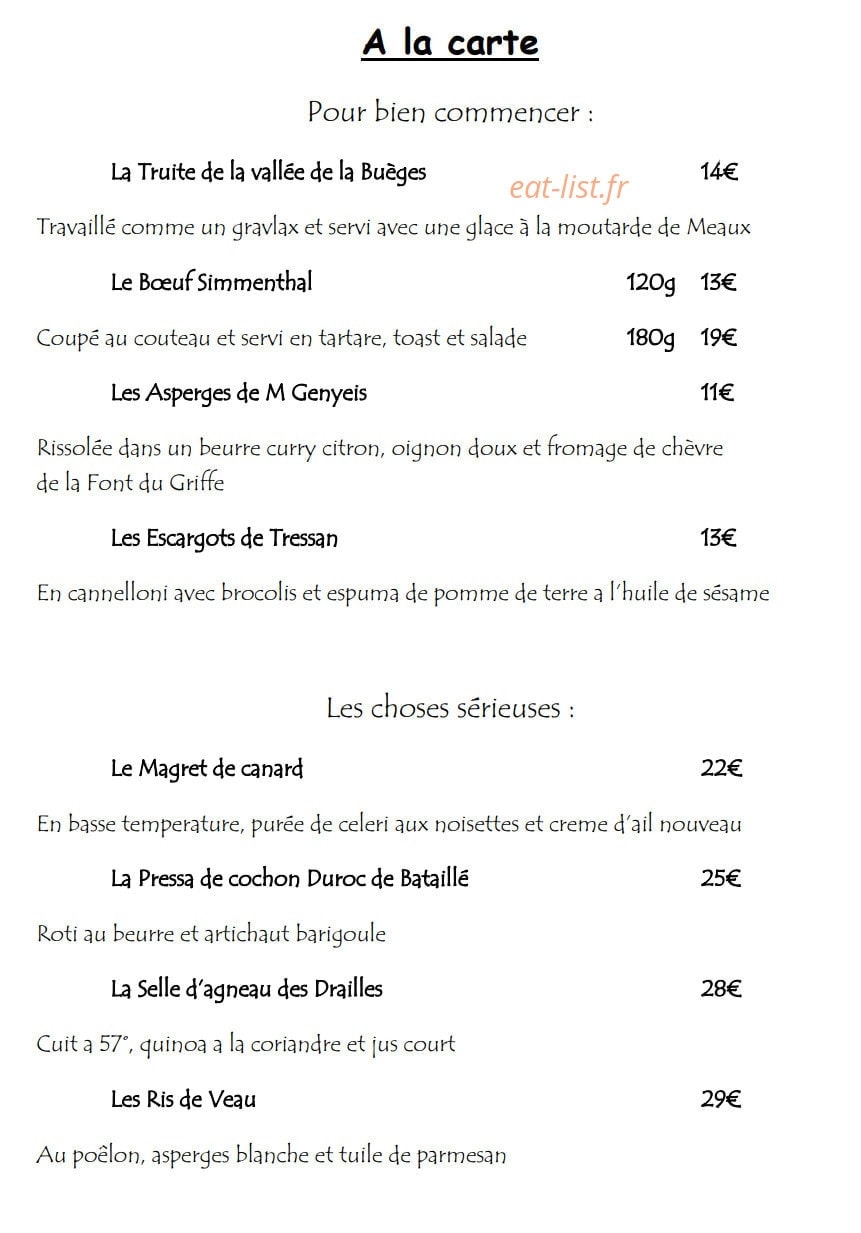 La terrasse du mimosa — carte page 2