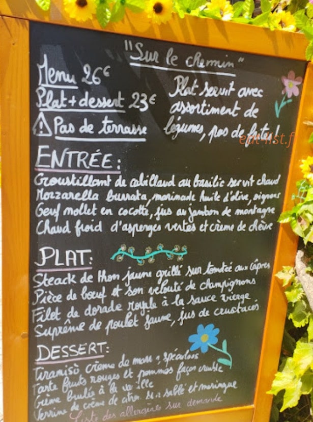 Sur le chemin — carte page 1