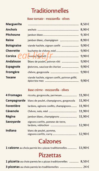 La forge gourmande — carte page 1