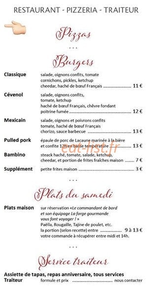 La forge gourmande — carte page 3