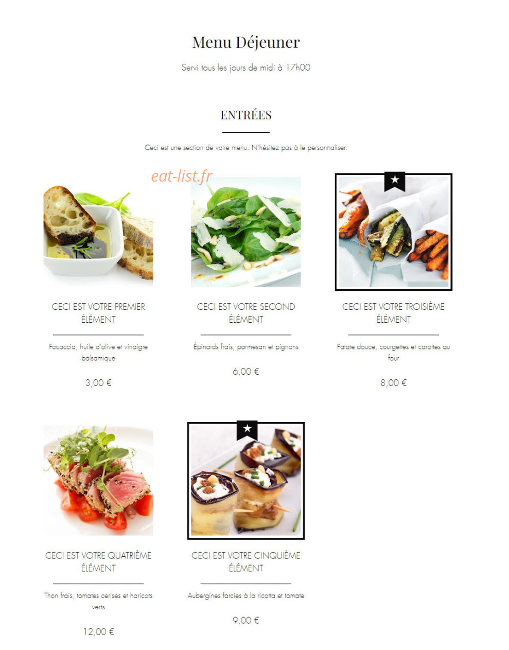 Cacha — carte page 1