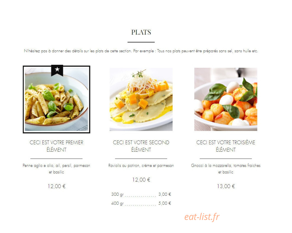 Cacha — carte page 2