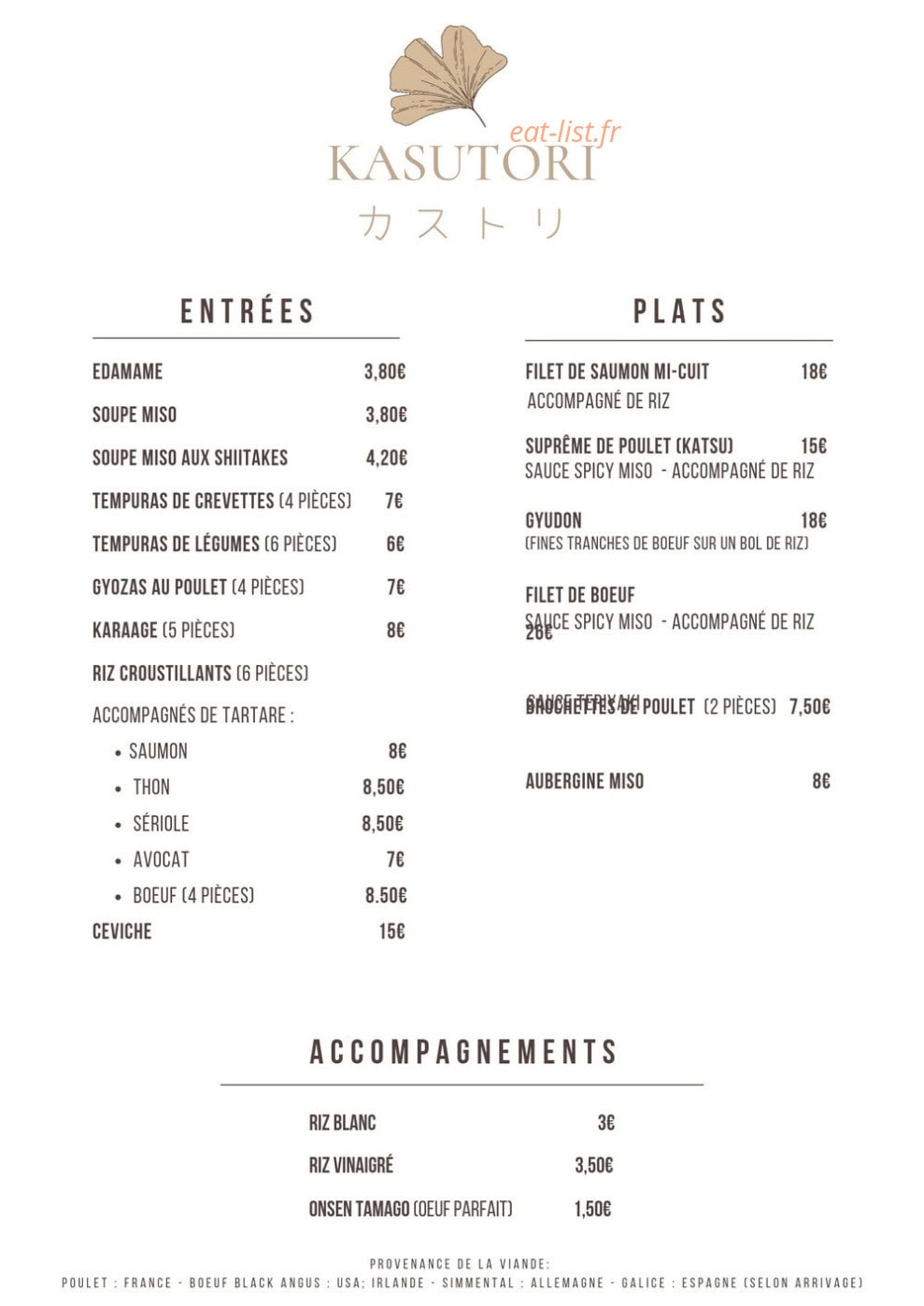 Kasutori — carte page 1