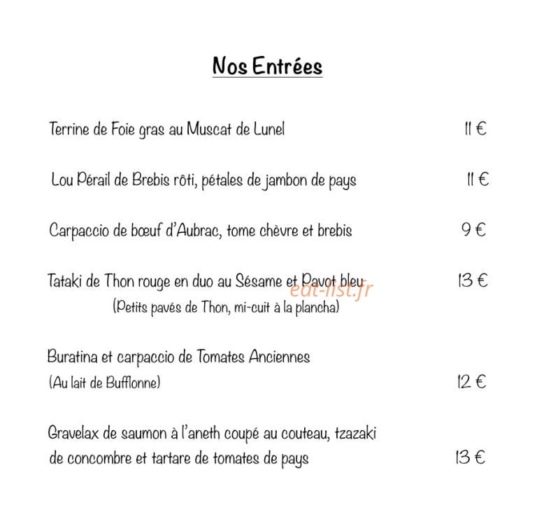 L'Authentic — carte page 1