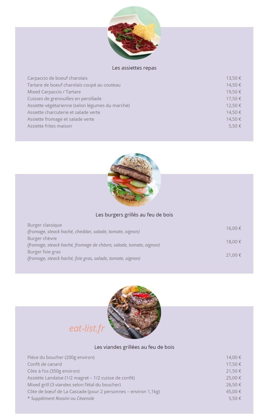 La cascade — carte page 3