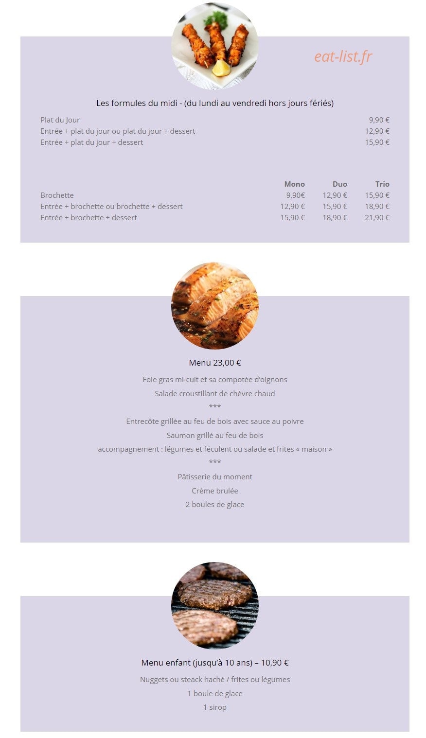 La cascade — carte page 1