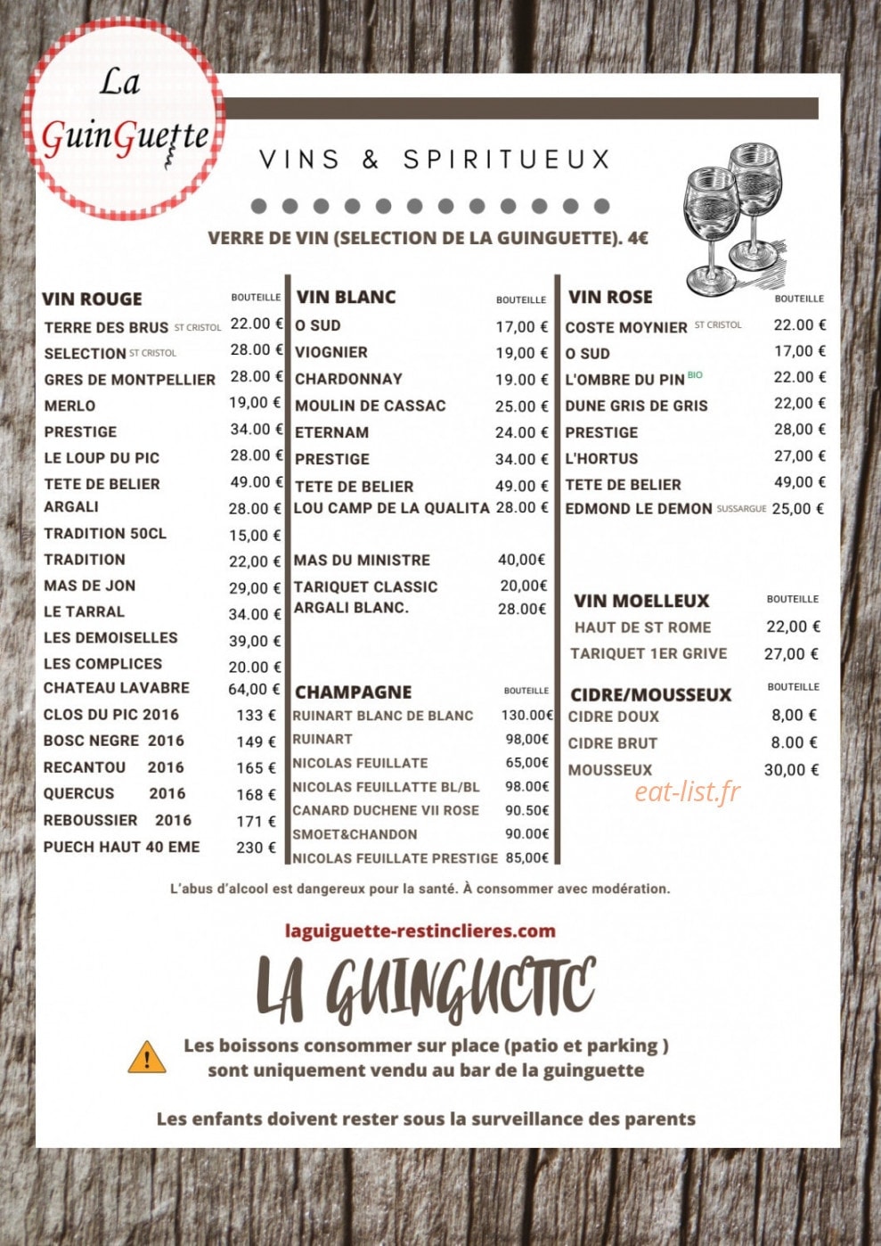 La guinguette — carte page 2