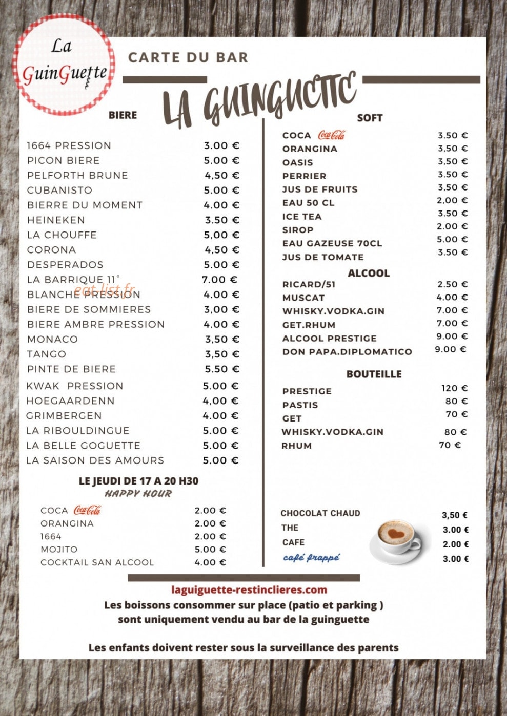 La guinguette — carte page 4