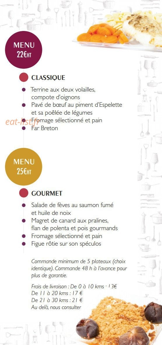 Ateliers Gourmands — carte page 4