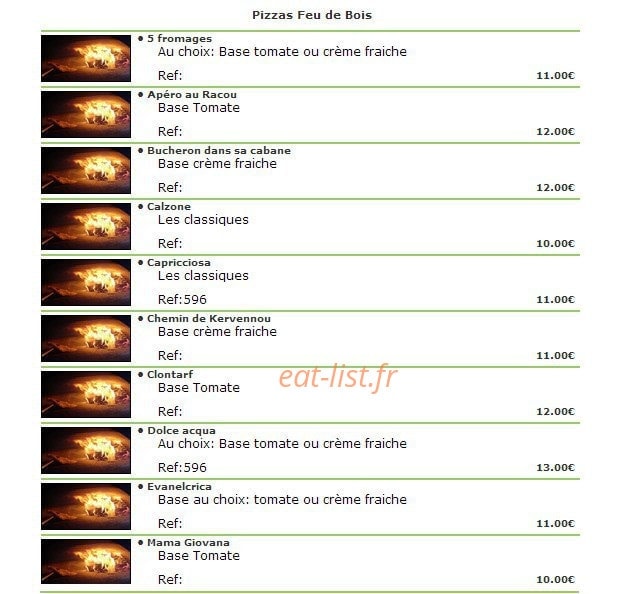 Carte et menu de Au Mazet de Grand Mémé à Castelnau le Lez — Les pizzas