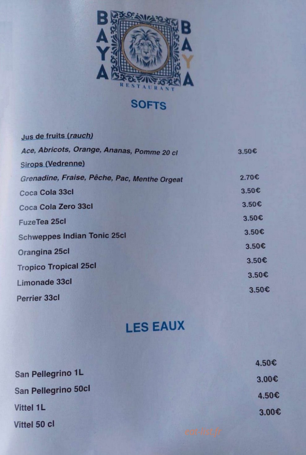 Baya — carte page 2