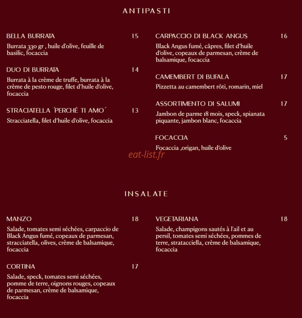 Bellamore — carte page 1