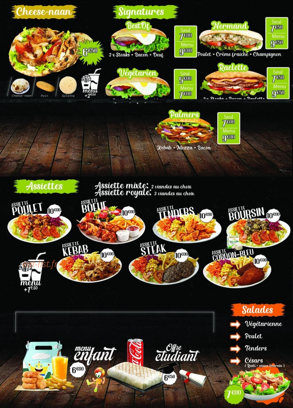 Best Food — carte page 4