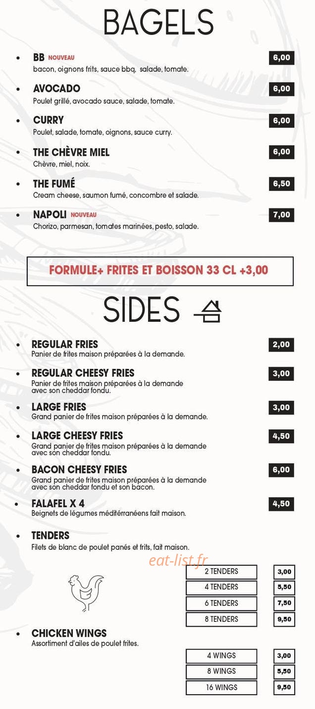 Burger University Millénaire — carte page 2