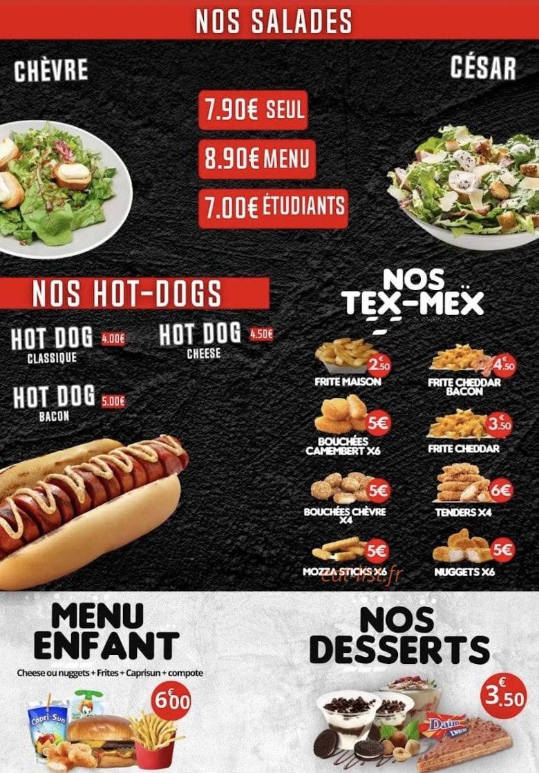 F7 Burgers & Tacos — carte page 3