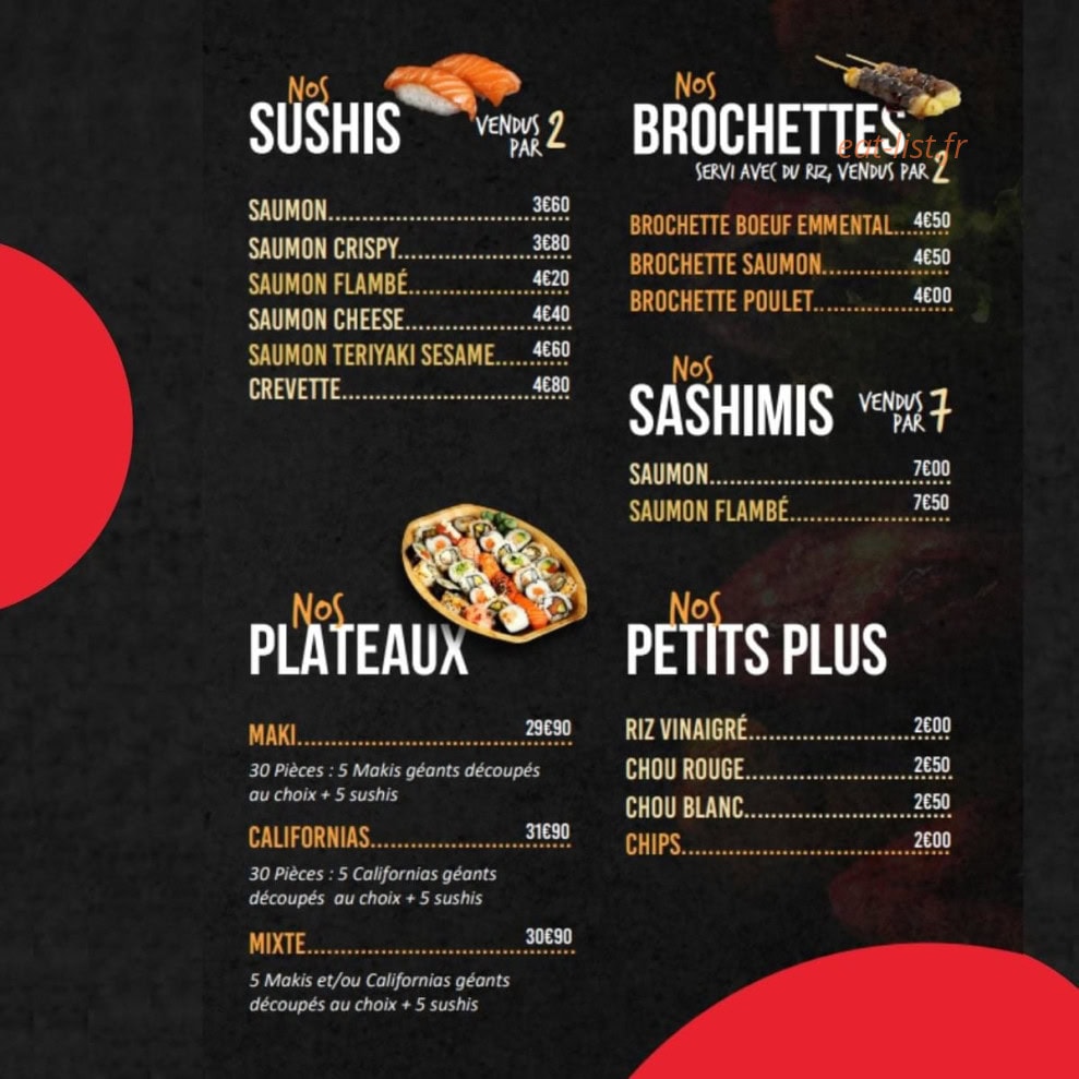Japan Burger — carte page 4