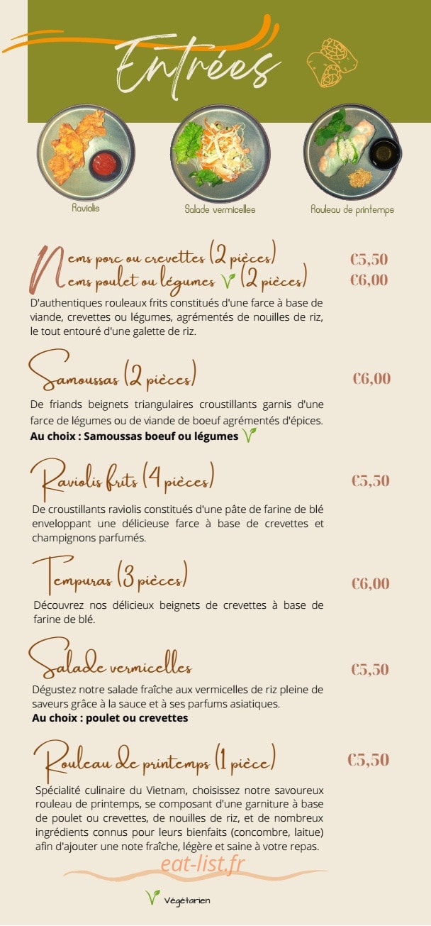 Kim Hi Noodle — carte page 2