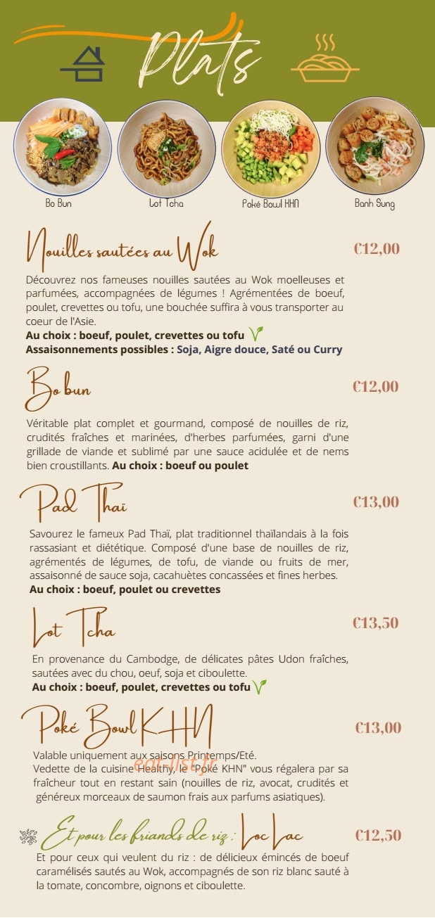 Kim Hi Noodle — carte page 4