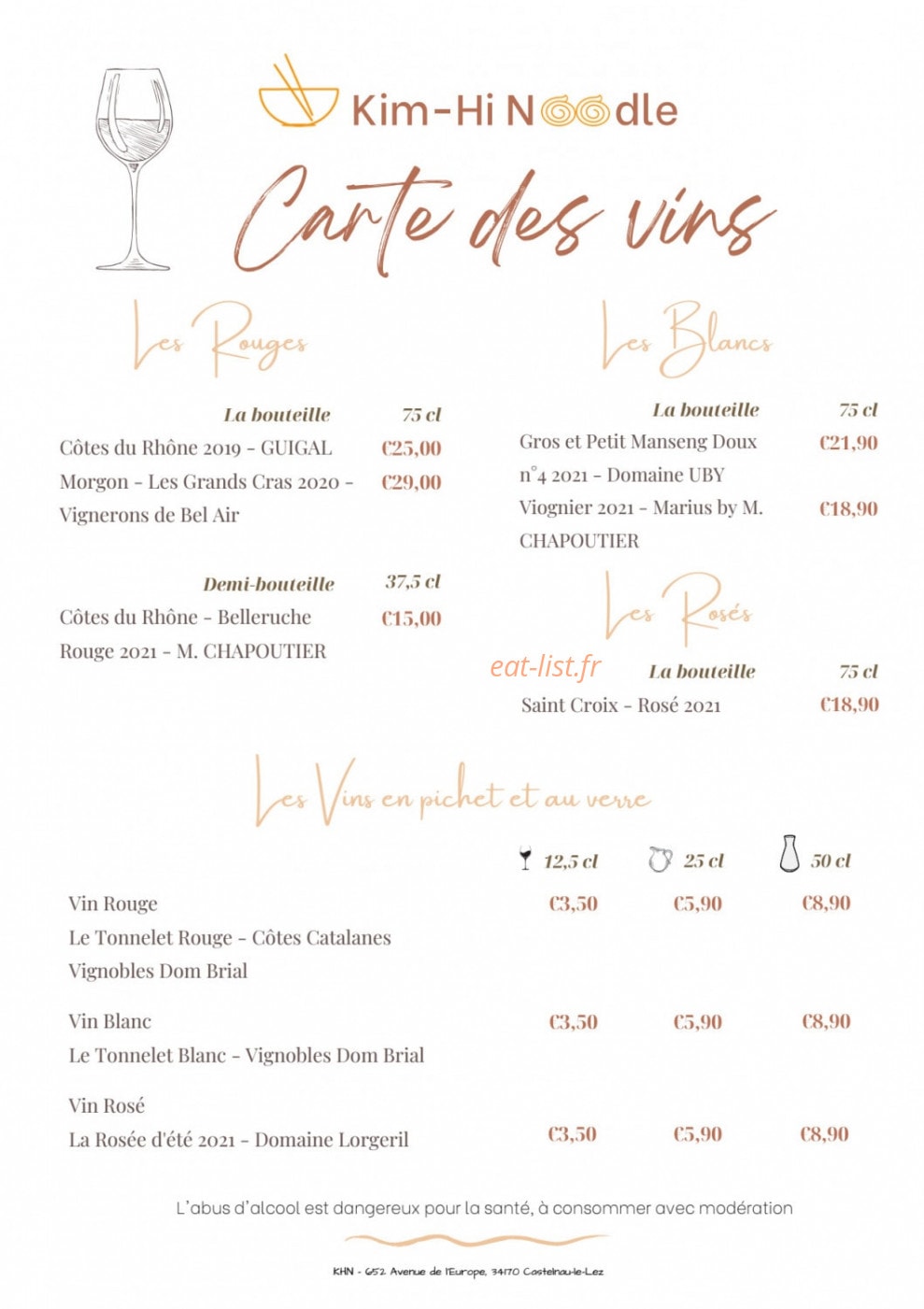 Kim Hi Noodle — carte page 8