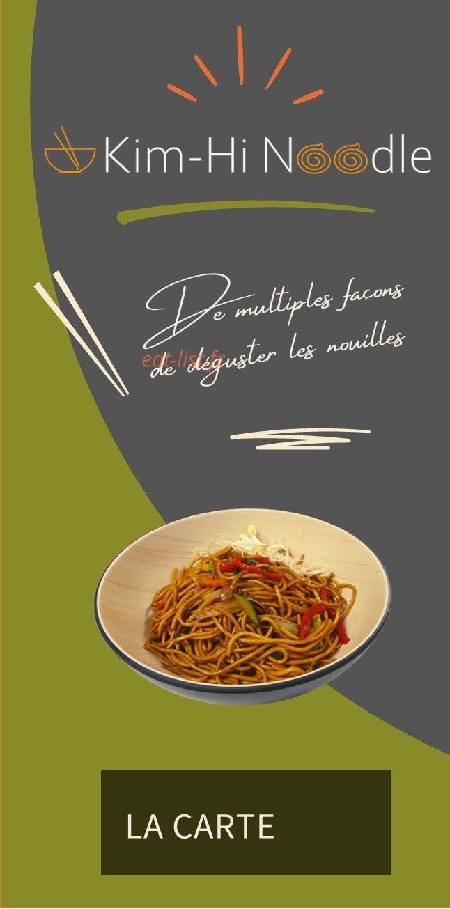 Kim Hi Noodle — carte page 1