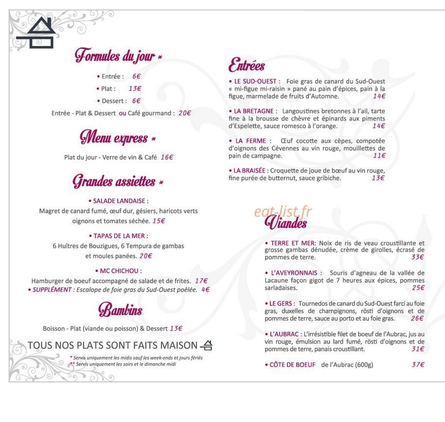 La Chichoumeille — carte page 1