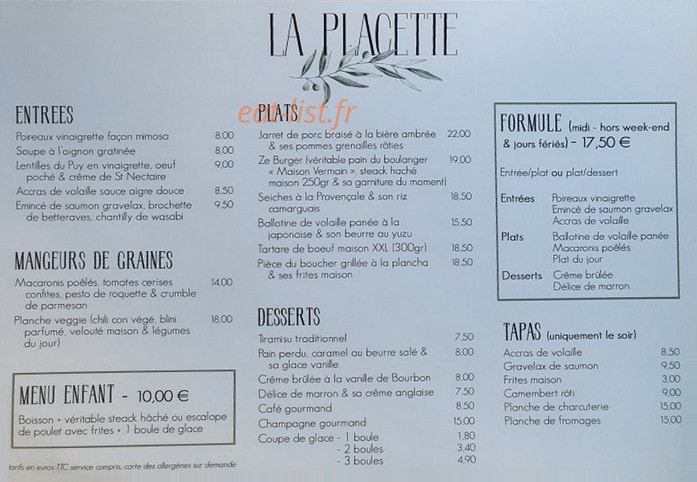 La Placette — carte page 1