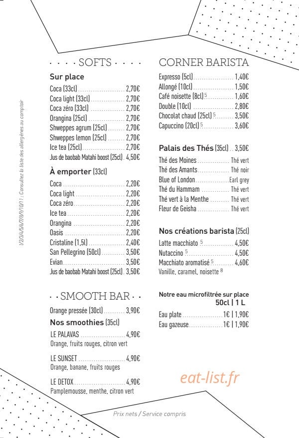 Le B'O Sens — carte page 6