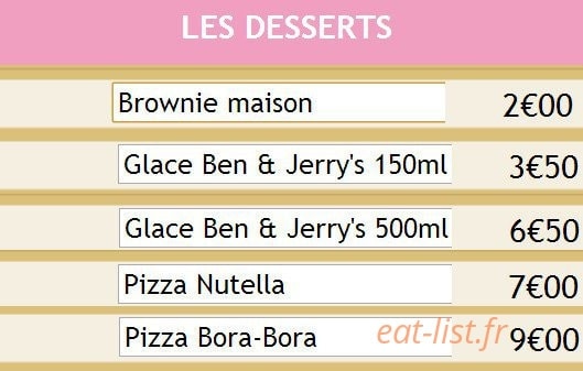 Lorenzo Pizza — carte page 10