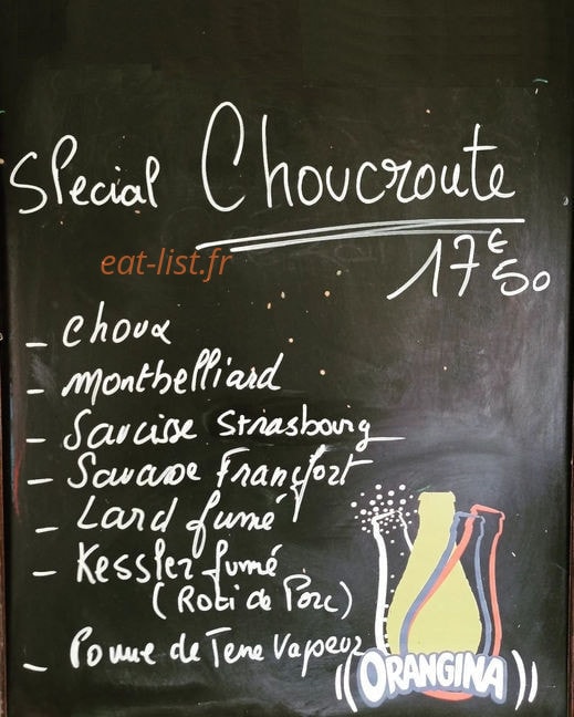 O'Bistro — carte page 1