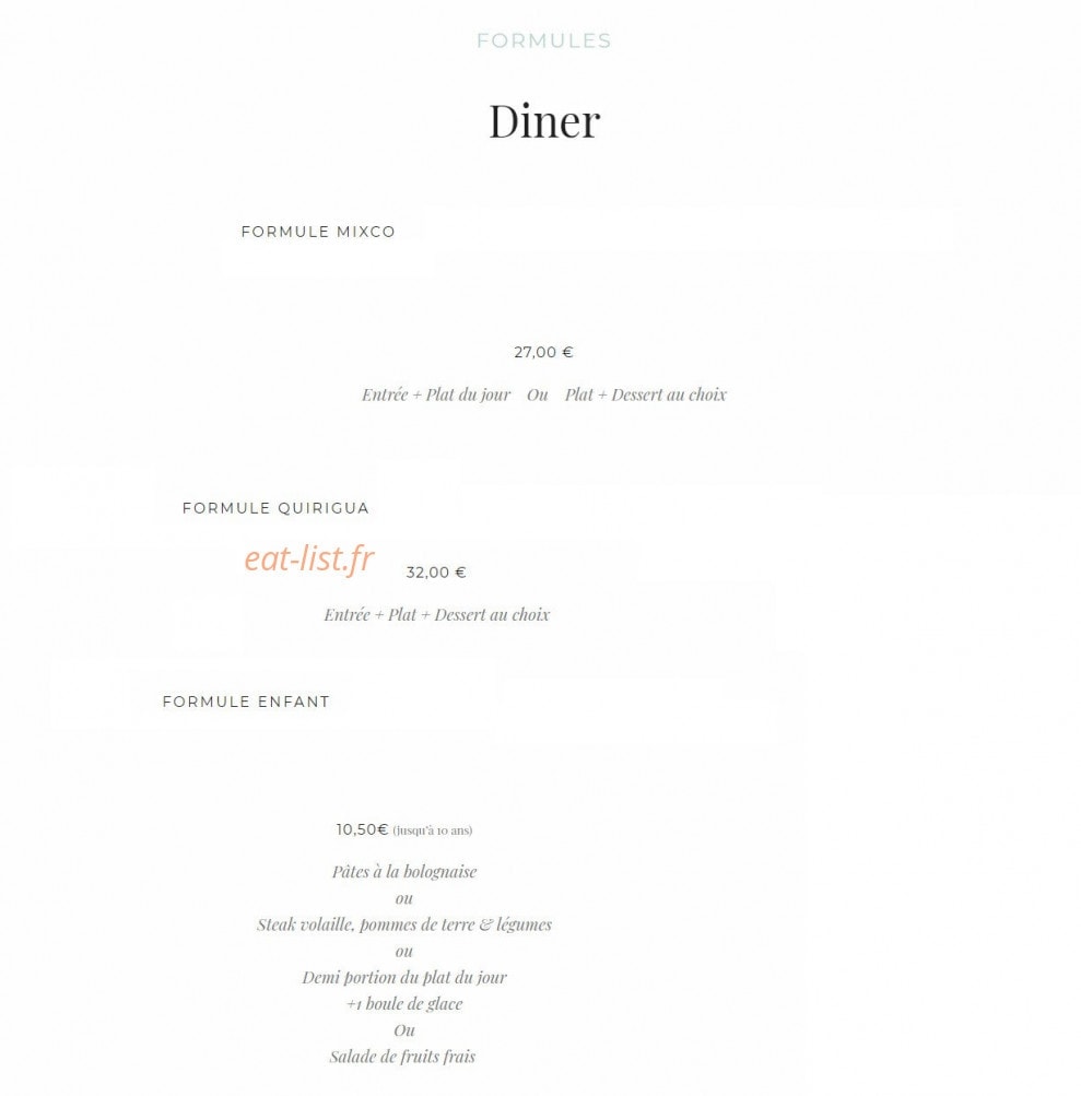 Rêve Du Chef — carte page 2