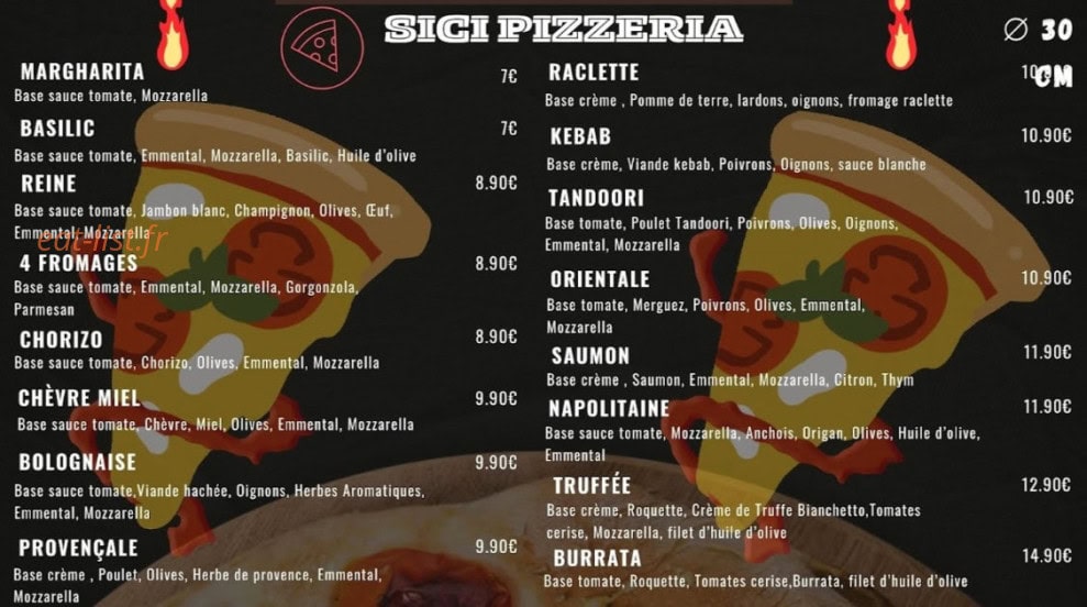 Sici pizza & snacking — carte page 2