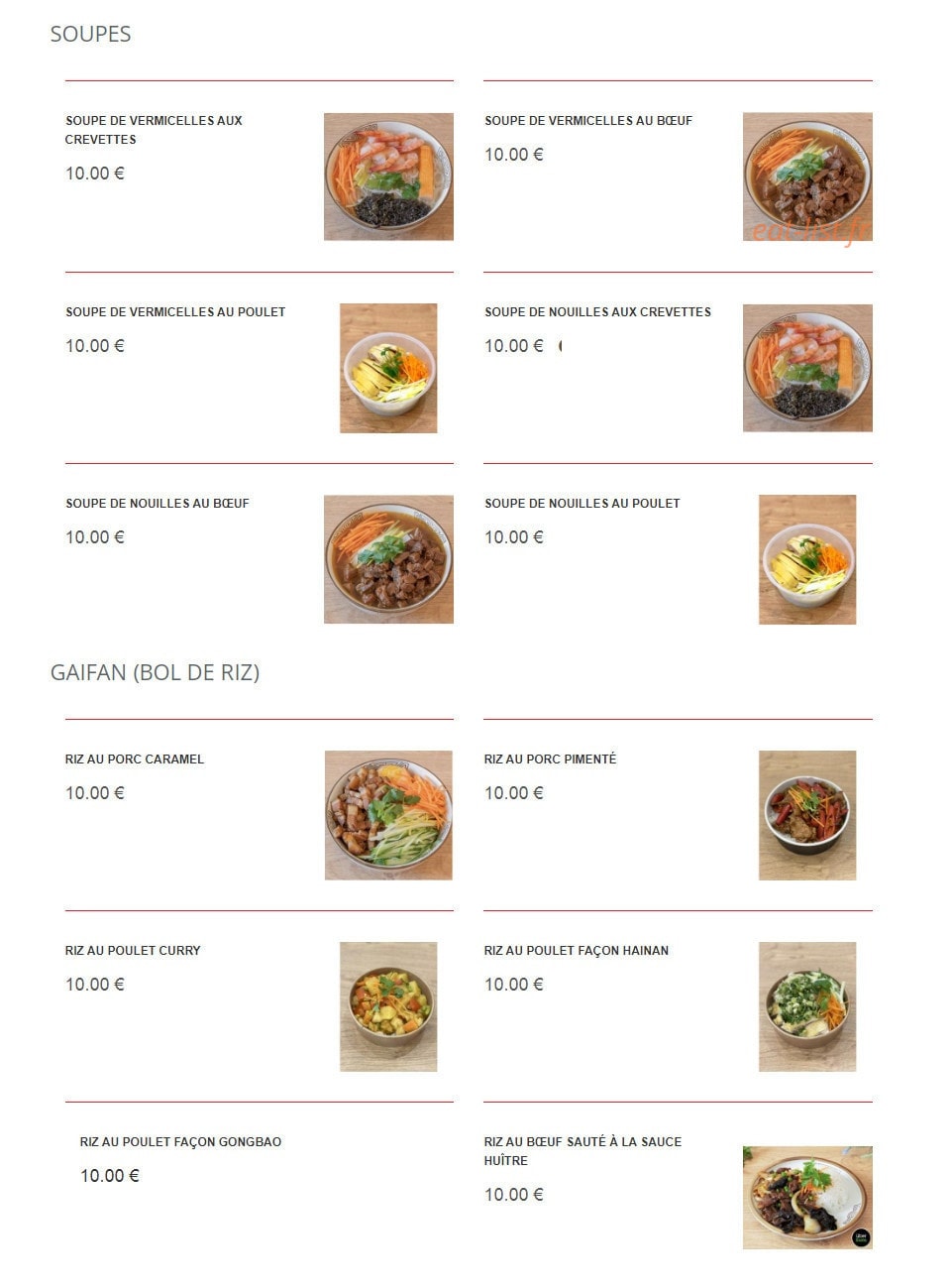 Tastea Canteen — carte page 2