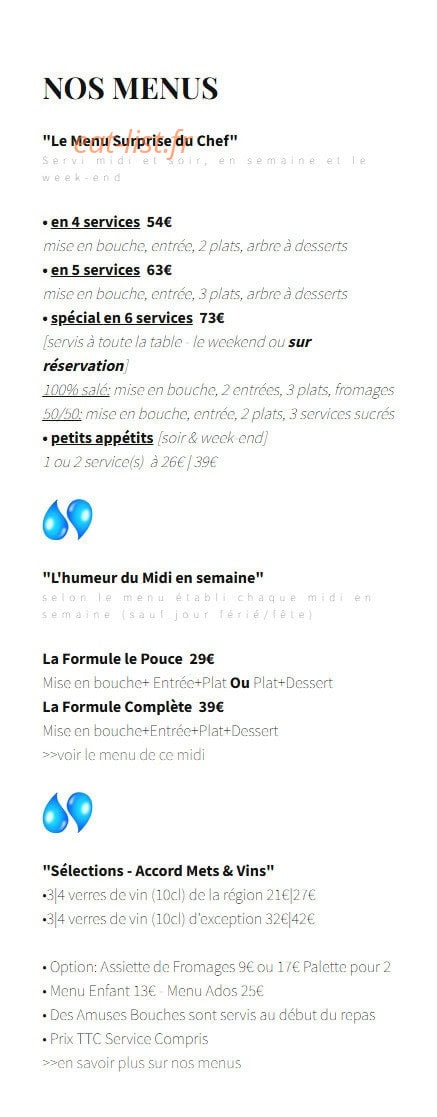 Le Jardin aux Sources — carte page 1