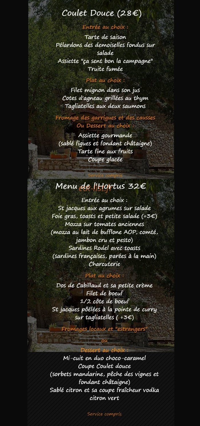 Mas de Coulet — carte page 1