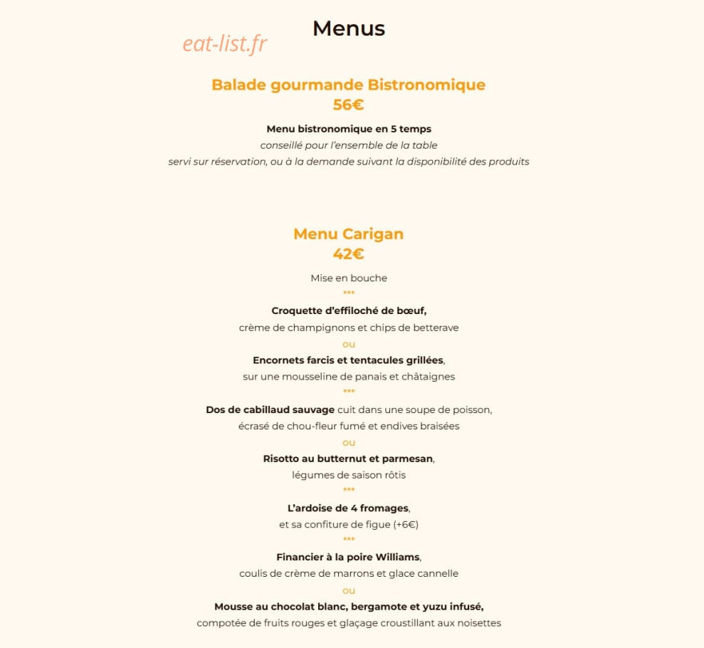 Mas de Baumes — carte page 2