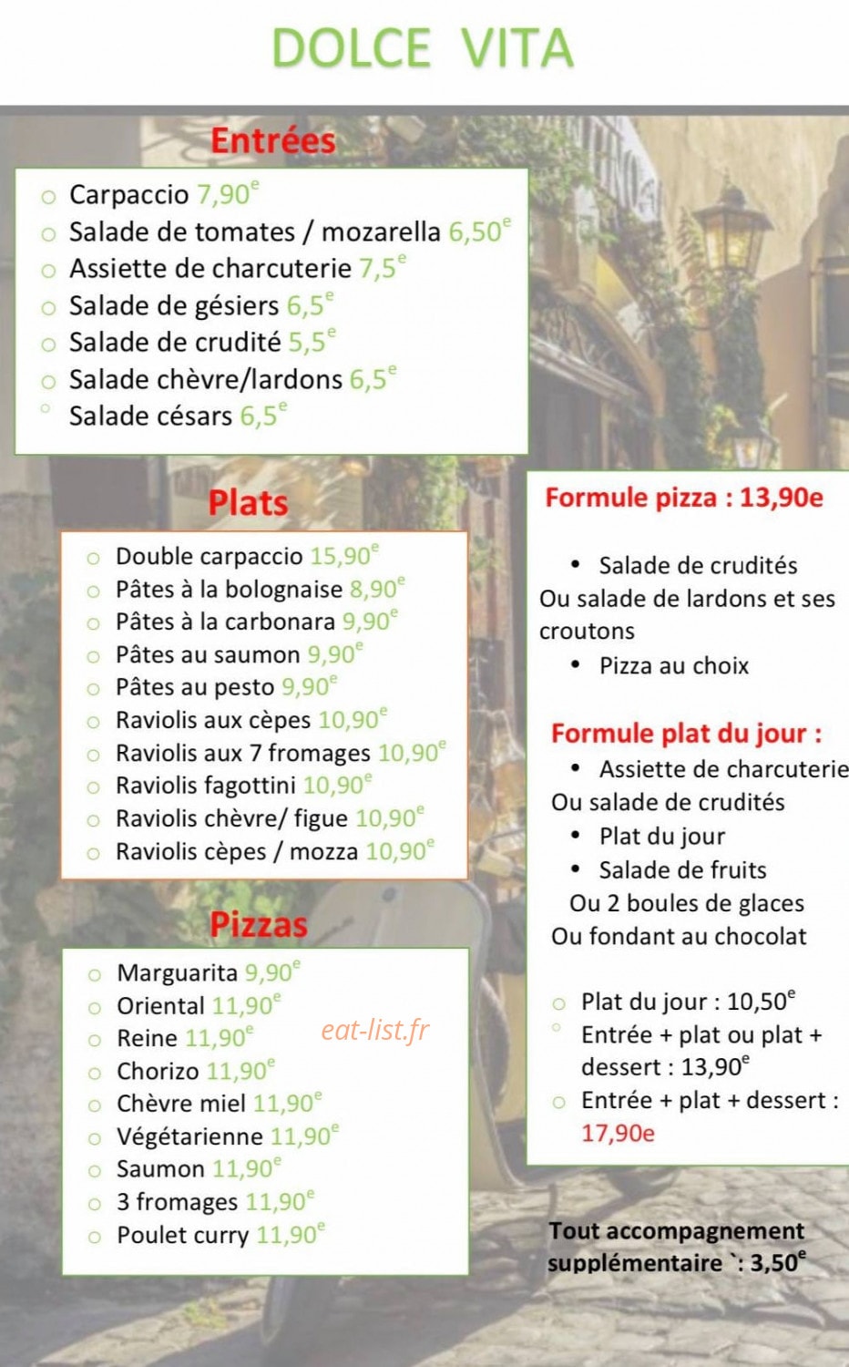 Dolce Vita — carte page 1