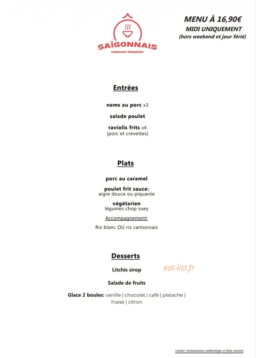 Ô Saigonnais — carte page 3