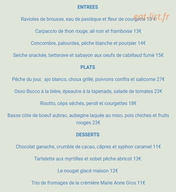 Amar café — carte page 1