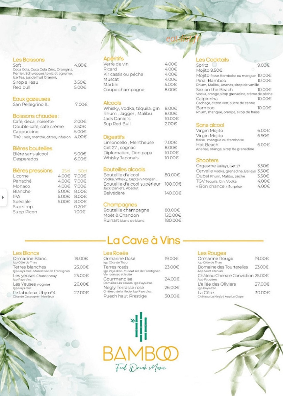 Bamboo — carte page 3