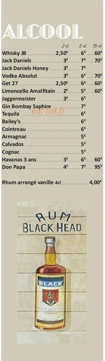 Bar Le Barajo — carte page 4